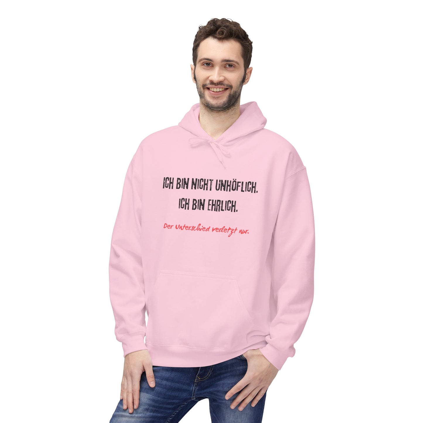 Ich bin nicht unhoeflich ich bin ehrlich Hoodie Lustiger Spruch Unisex Pullover Schwarzer Humor