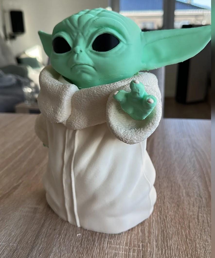 Baby Yoda STL – 12-Part Highly Detailed 3D Printable Figurine for Assembly