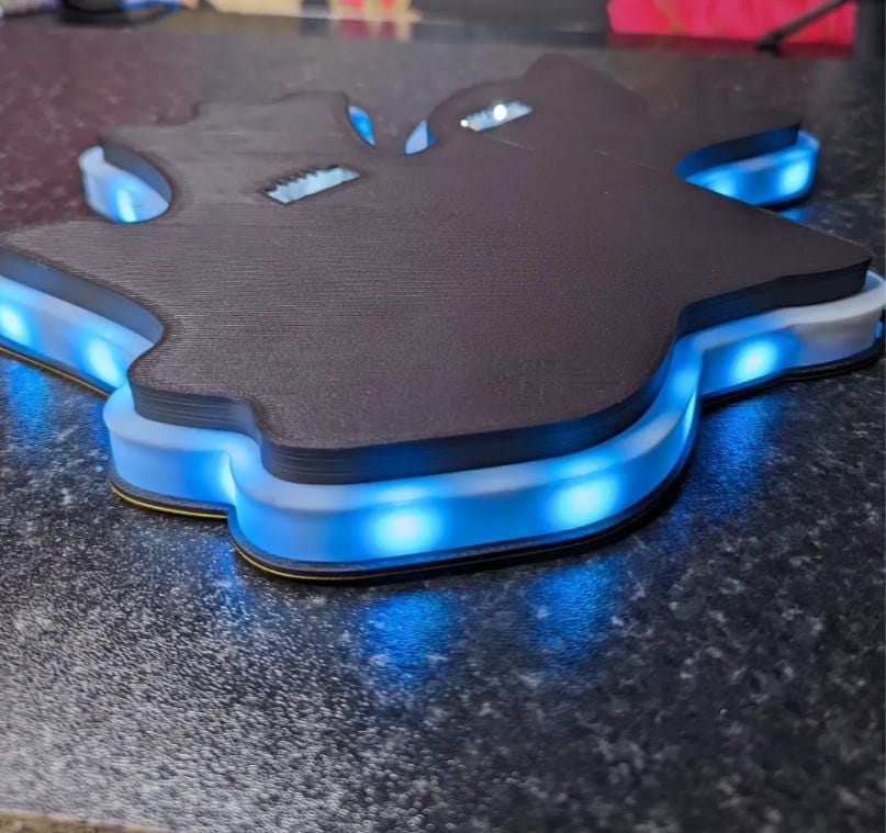 2Pac Rapper Wall Lamp STL – DIY 3D Printable LED Light with Multiple Versions