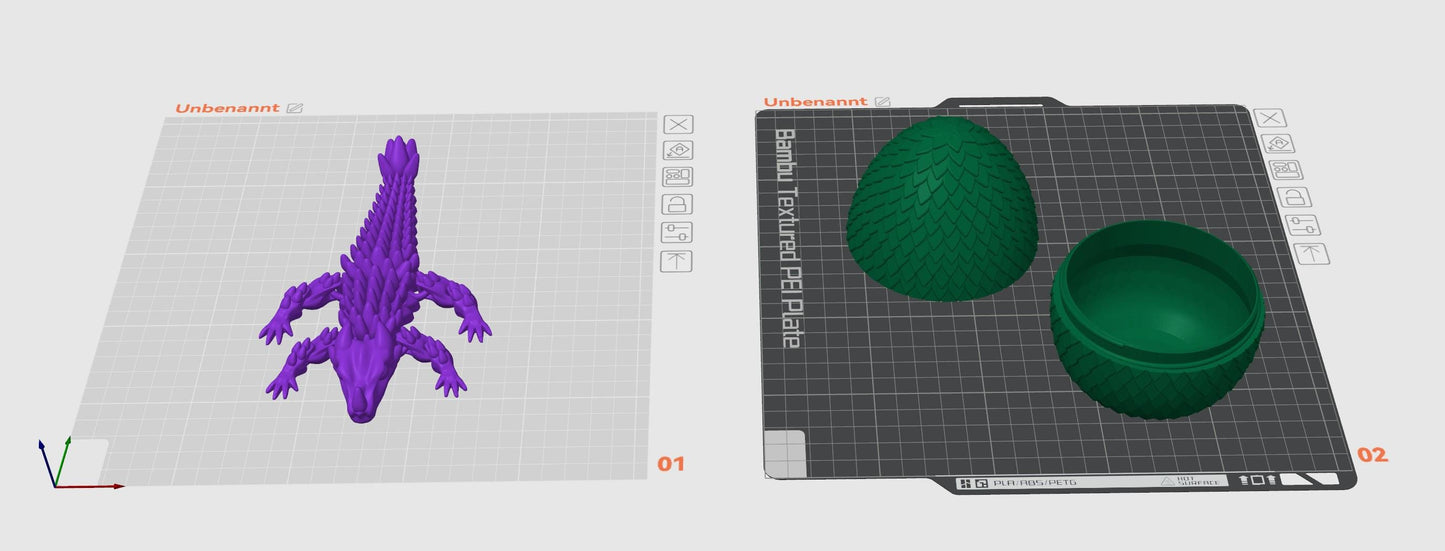 Giant Dragon Egg STL – 3D Printable Egg with Baby Dragon & Base