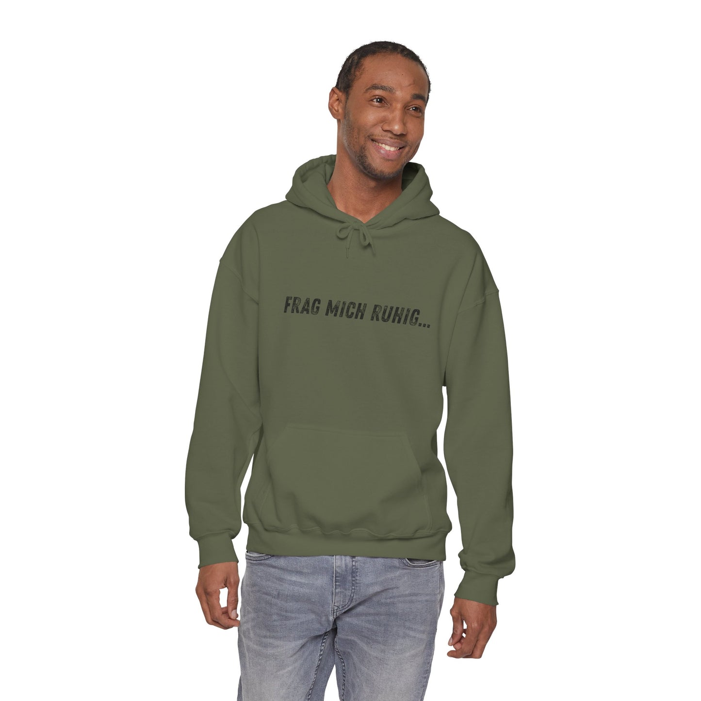Hoodie Frag mich ruhig aber beschwer dich nicht ueber die Antwort Schwarzer Humor Unisex Pullover