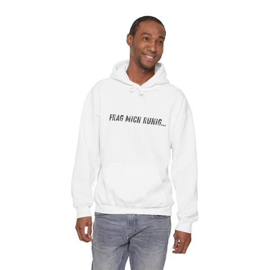 Hoodie Frag mich ruhig aber beschwer dich nicht ueber die Antwort Schwarzer Humor Unisex Pullover
