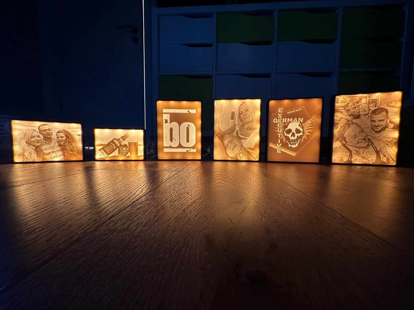 3D Printed Lithophane Lamp with LED & USB Cable - Customizable Photo Light, Unique Home Decor or Gift