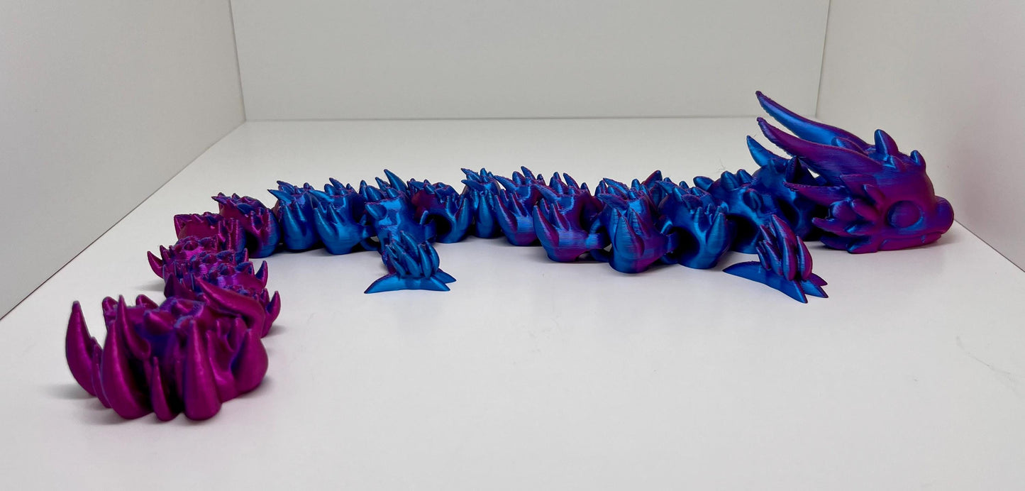 Flexibler 3D-gedruckter Drache | Bewegliche Deko-Figur | Perfektes Geschenk