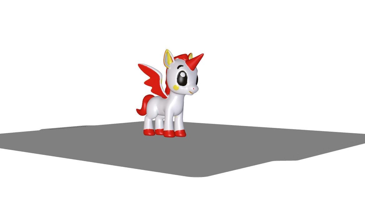 Adorable 3D Printable Unicorn STL – Cute Fantasy Figurine