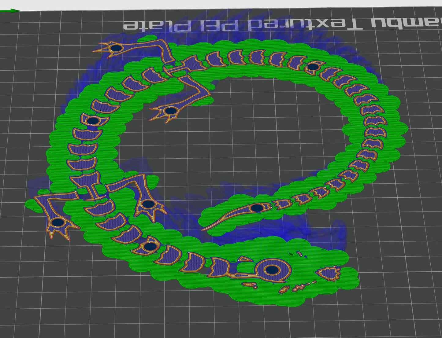 Magnetischer Chinese Dragon STL – Flexibler articulated Drache mit Magnetslots