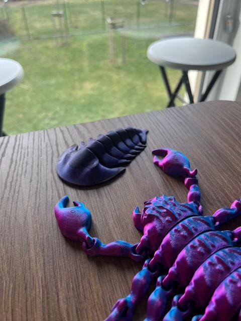 Flexi Trilobite STL – 3D Printable Articulated Ancient Creature, No Supports Needed