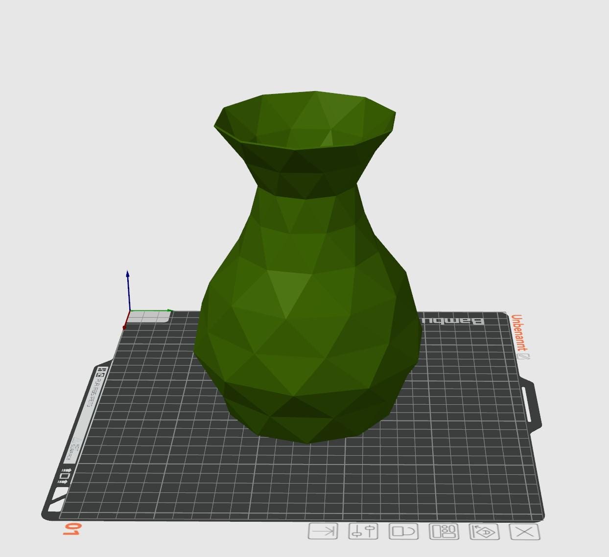 Polygon Vase STL File - 3D Printable Modern Geometric Design for Home Decor