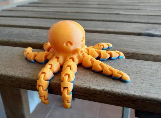 Sweetopus STL File - Articulated Flexi Octopus 3D Printable Model