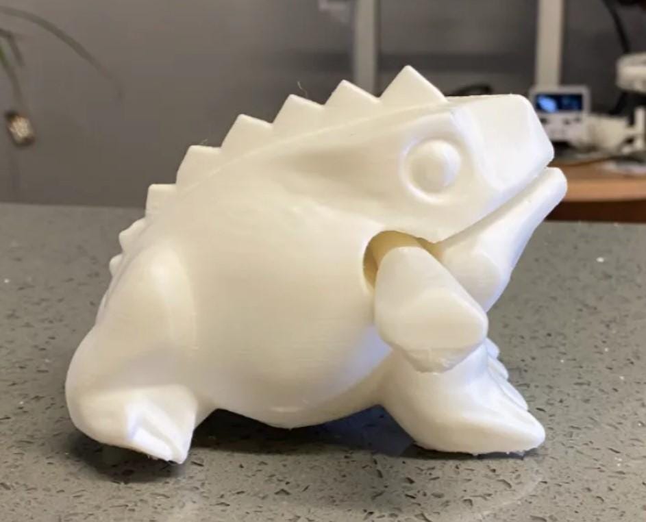 3D Printable Frog Guiro STL – Sound Frog with Stick for Percussion Fun
