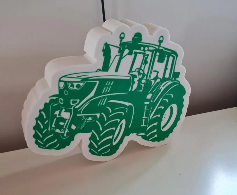 Tractor Wall Lamp STL – 3D Printable LED Light for Farming Fans