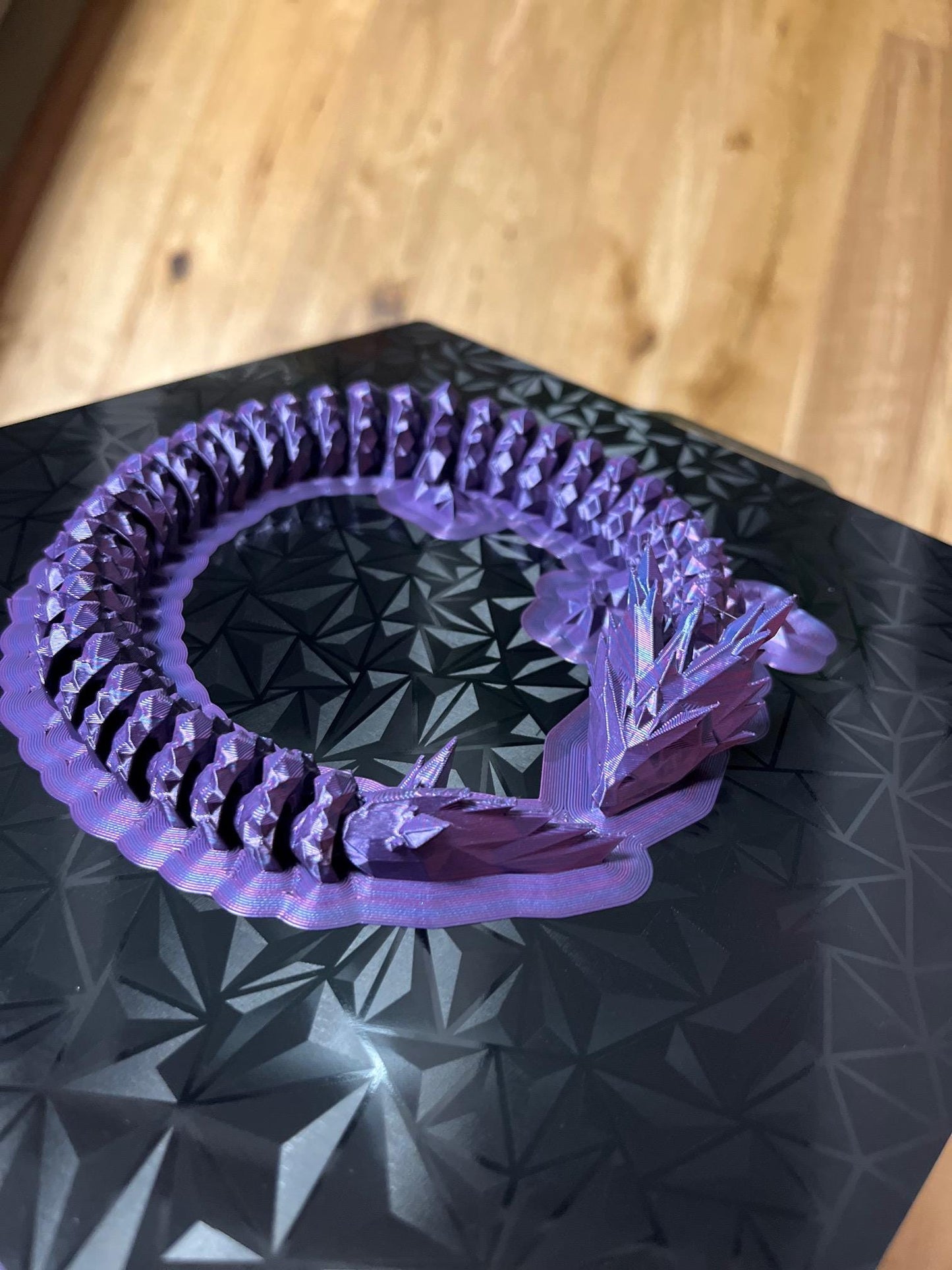Crystal Flexi Dragon STL – Beweglicher Kristall-Drache zum 3D-Drucken