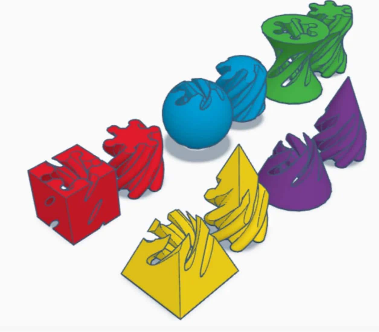 Fidget Spiral Cone 6 STL Pack! – 3D Printable Relaxation &amp; Focus Toy