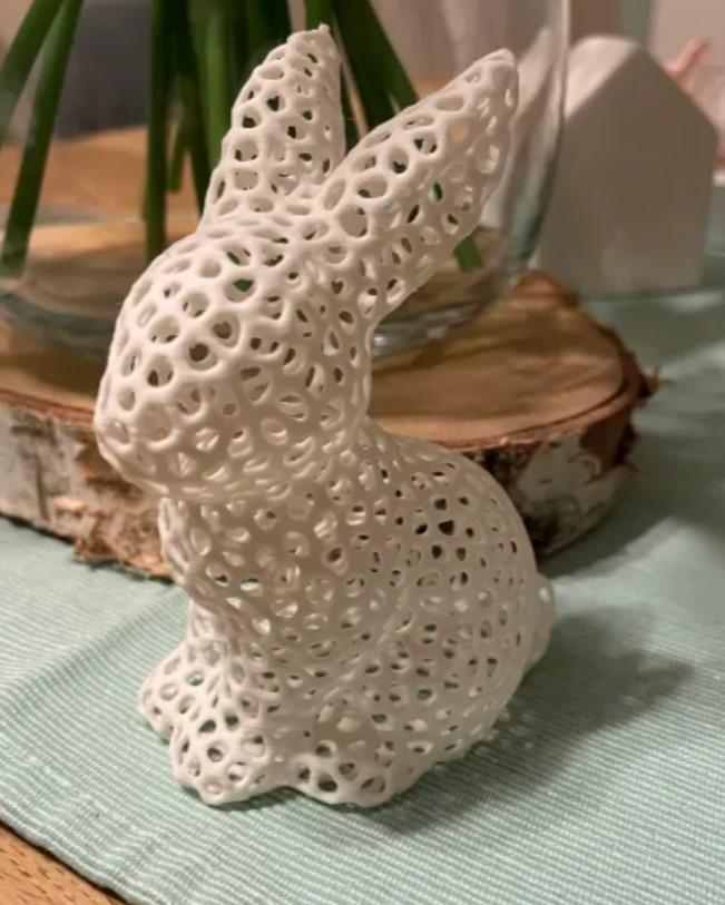Voronoi Easter Bunny STL Pack – 4 Unique 3D Printable Flexi & Standing Rabbits