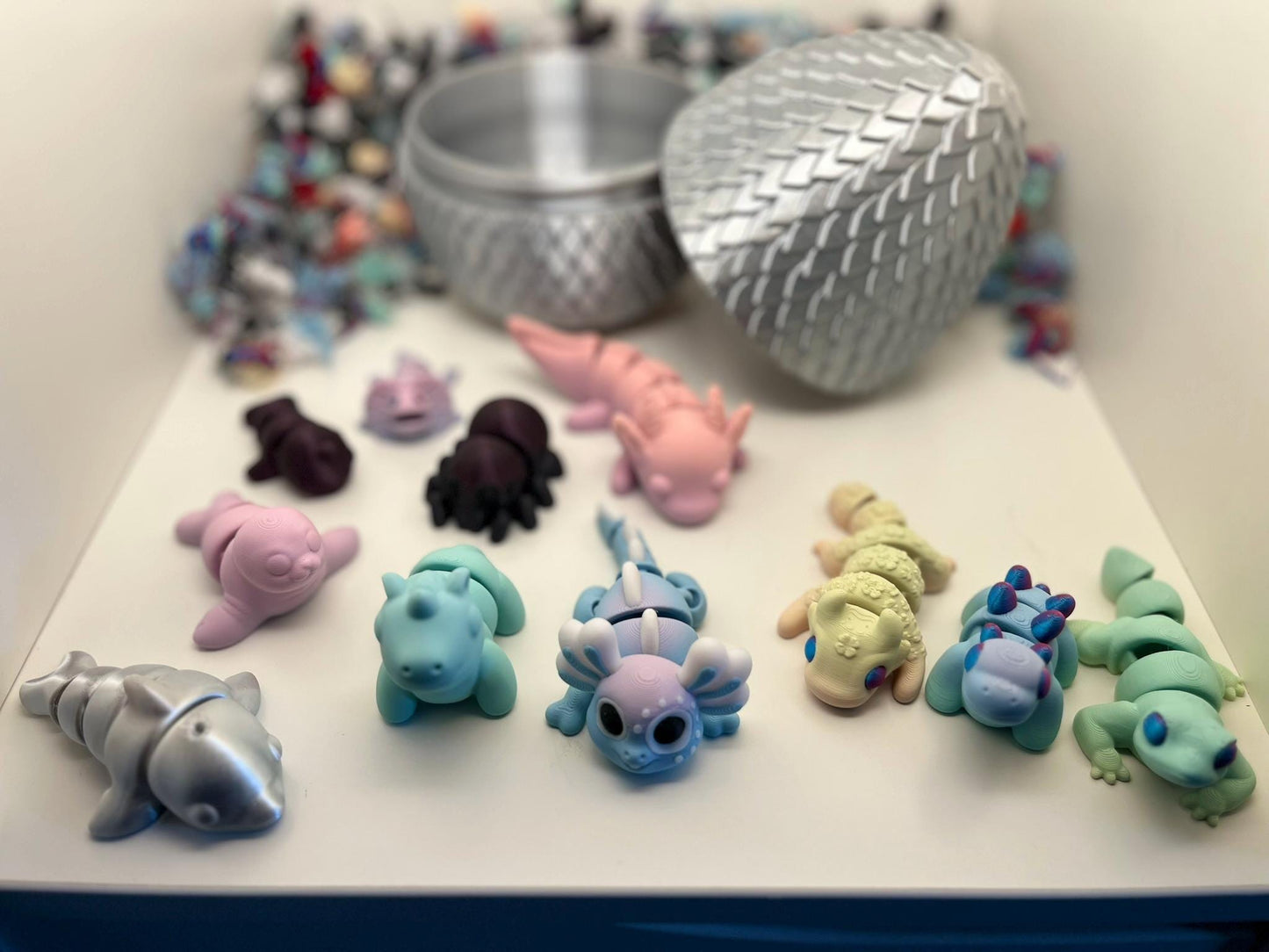 Huge Flexi Animal STL Bundle – 11 Articulated Creatures &amp; Giant Egg Gift Box