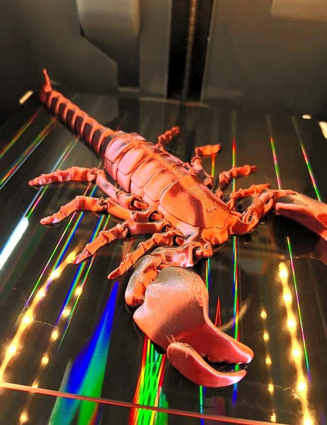 Flexi Scorpion STL – Hochflexibler, einteilig druckbarer 3D-Skorpion