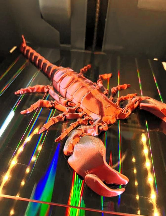 Massive Flexi Scorpion STL – 3D Printable Articulated Scorpion, No Supports Needed