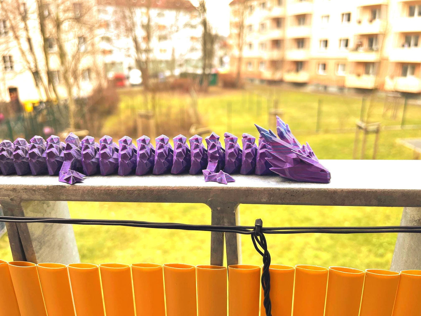 Crystal Flexi Dragon STL – Beweglicher Kristall-Drache zum 3D-Drucken