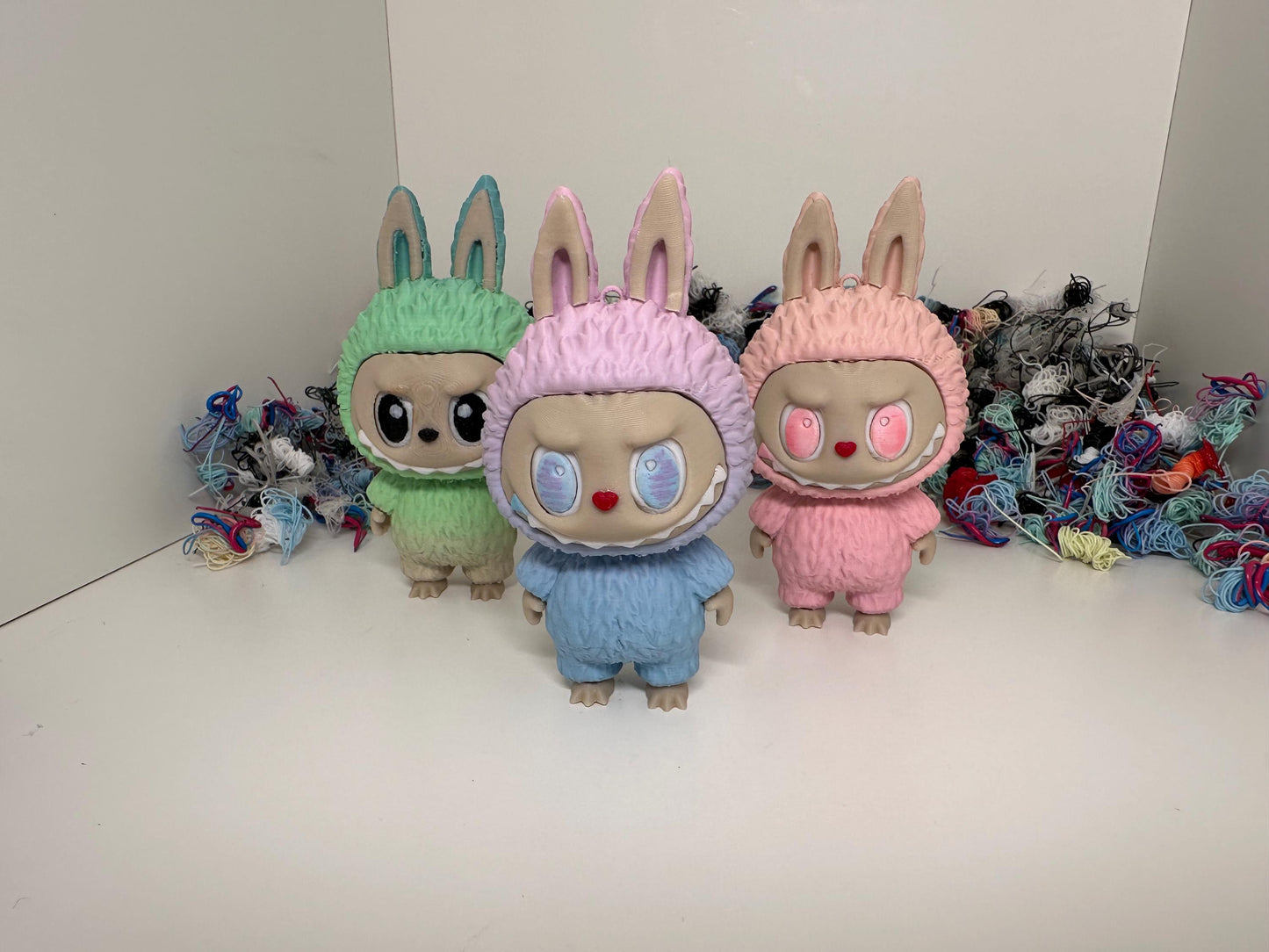 La Bubu STL Set – 2 Figures, Scalable &amp; Keyring Eyelet, DIY Assembly, Family