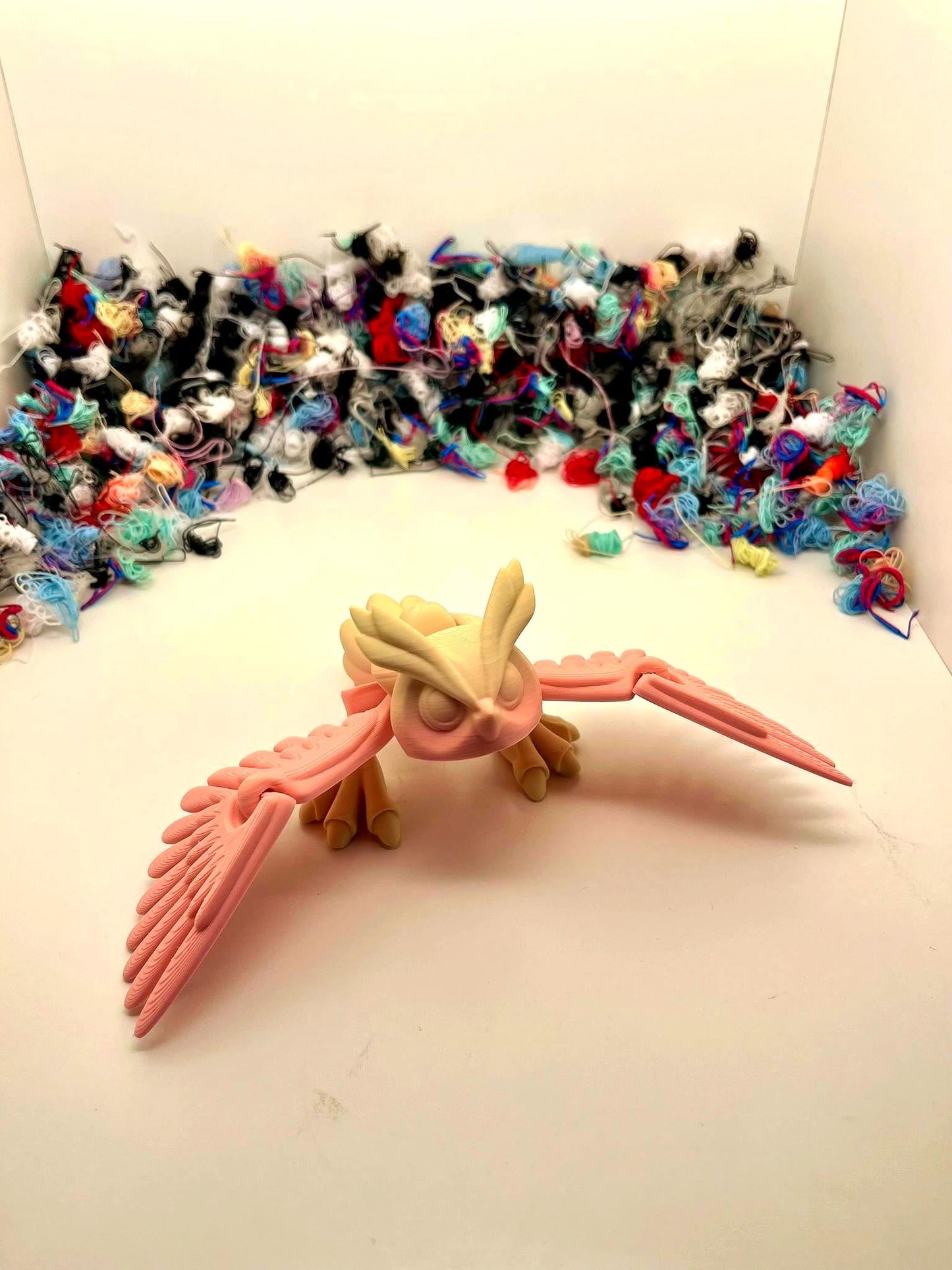 Articulated Owl STL – Bewegliche Eule mit Flügelschlag für 3D-Druck