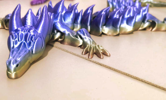 Year of the Dragon Flexi STL – 3D Printable Articulated Dragon, No Supports Needed