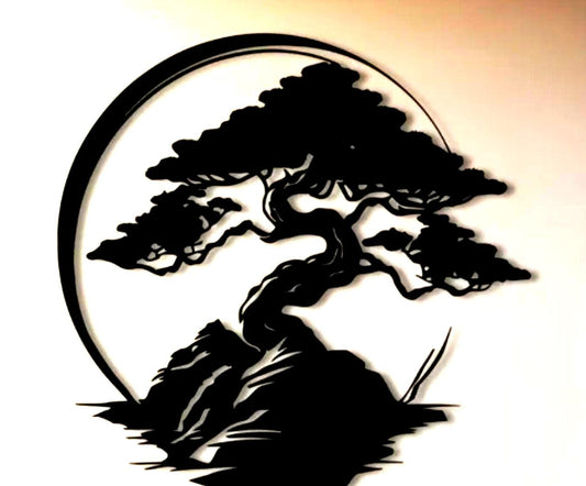 Bonsai Wall Art STL - 3D Printable Hanging Tree Decor