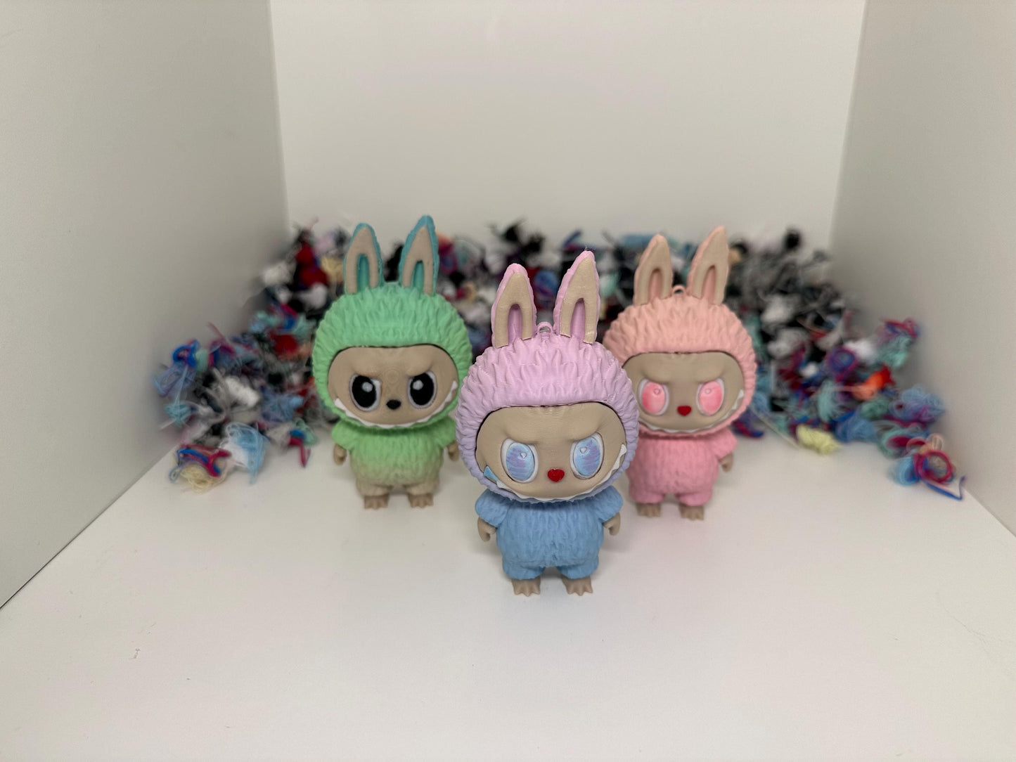 La Bubu STL Set – 2 Figures, Scalable &amp; Keyring Eyelet, DIY Assembly, Family