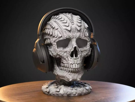 Dragon Skull Headphone Stand STL – 3D Druck Datei, Gamer & Fantasy Deko