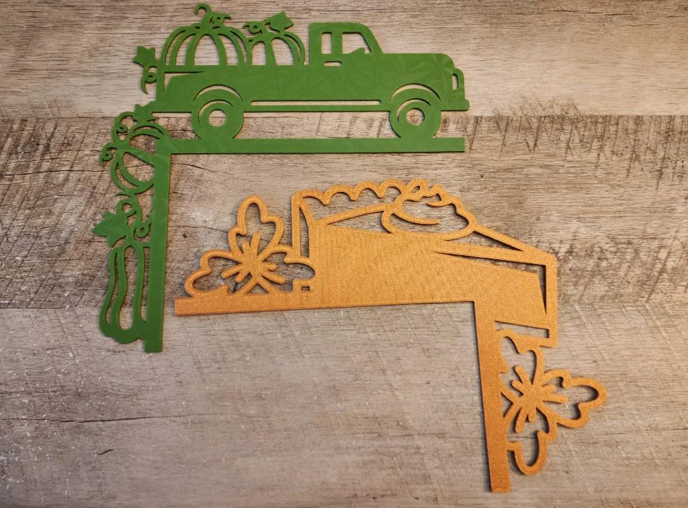 Door Corner STL Set – 9 Autumn, Halloween &amp; Thanksgiving 3D Printed Decorative Designs