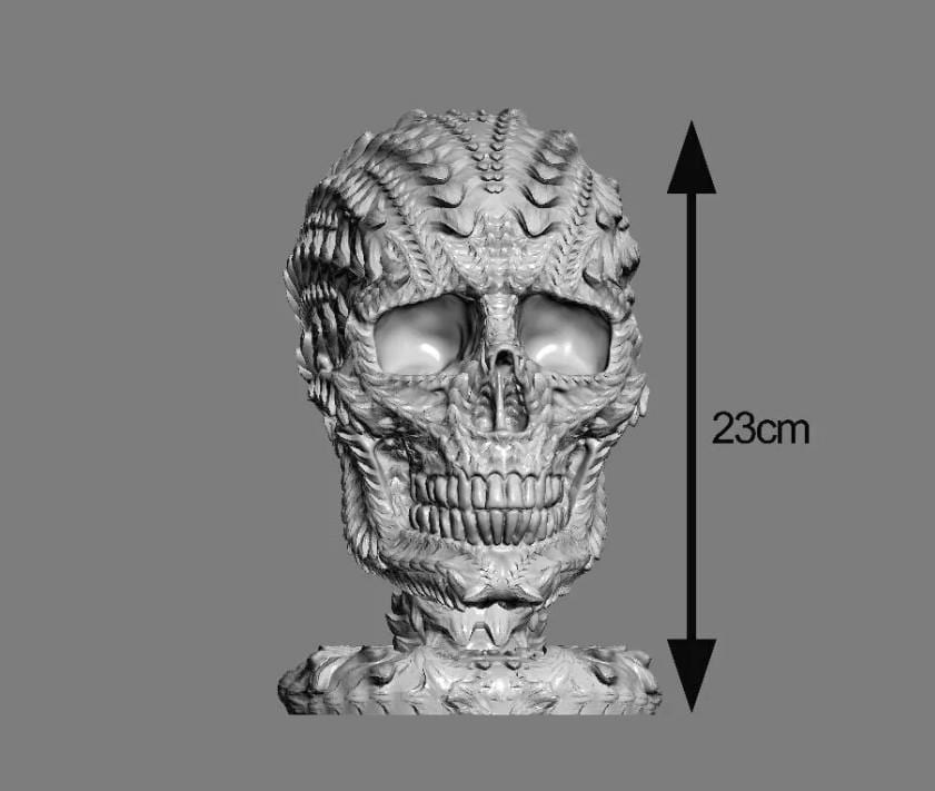 Dragon Skull Headphone Stand STL – 3D Print File, Gamer &amp; Fantasy Decor